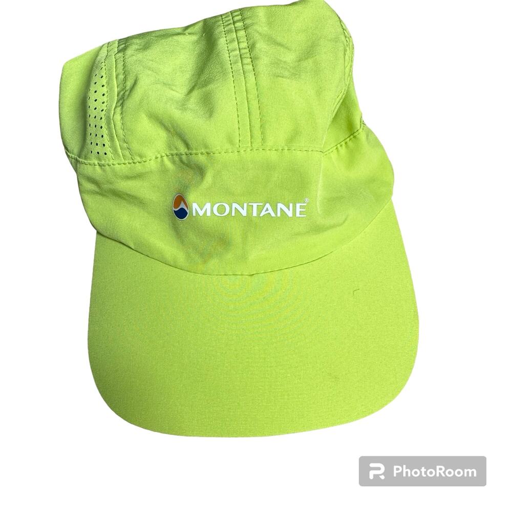 Montane Neon Yellow Adjustable Breathable Baseball Hat Cap Breathable One Size‎